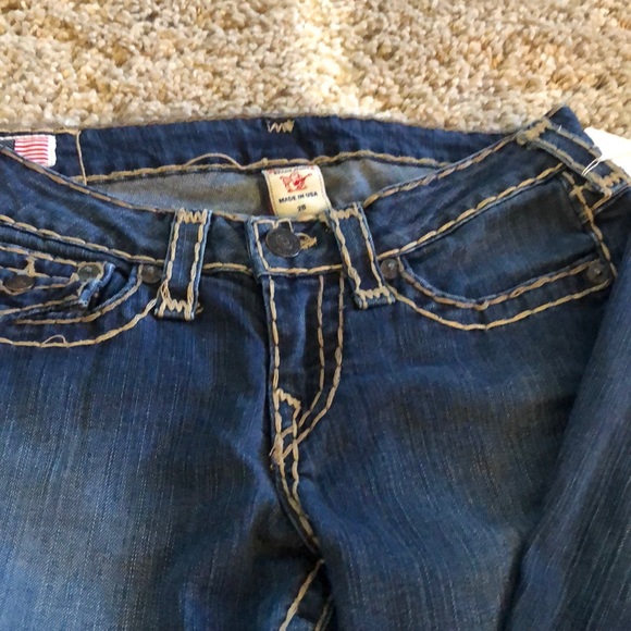 ๐Hippie boho ๐Revamp Serape๐True Religion Becky bellbottoms - Picture 6 of 8